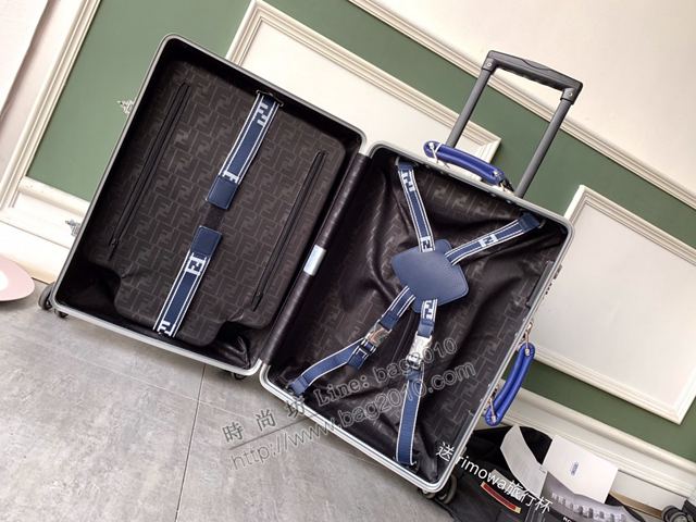 Rimowa拉杆箱 66637 Fend i x rimowa聯名 滿箱雙F圖案 全鋁鎂合金 日默瓦行李箱 Fend拉箱xzx1151